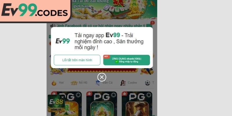 Tải App ev99 2 Giao diện tải ứng dụng trên iOS với các bước đơn giản